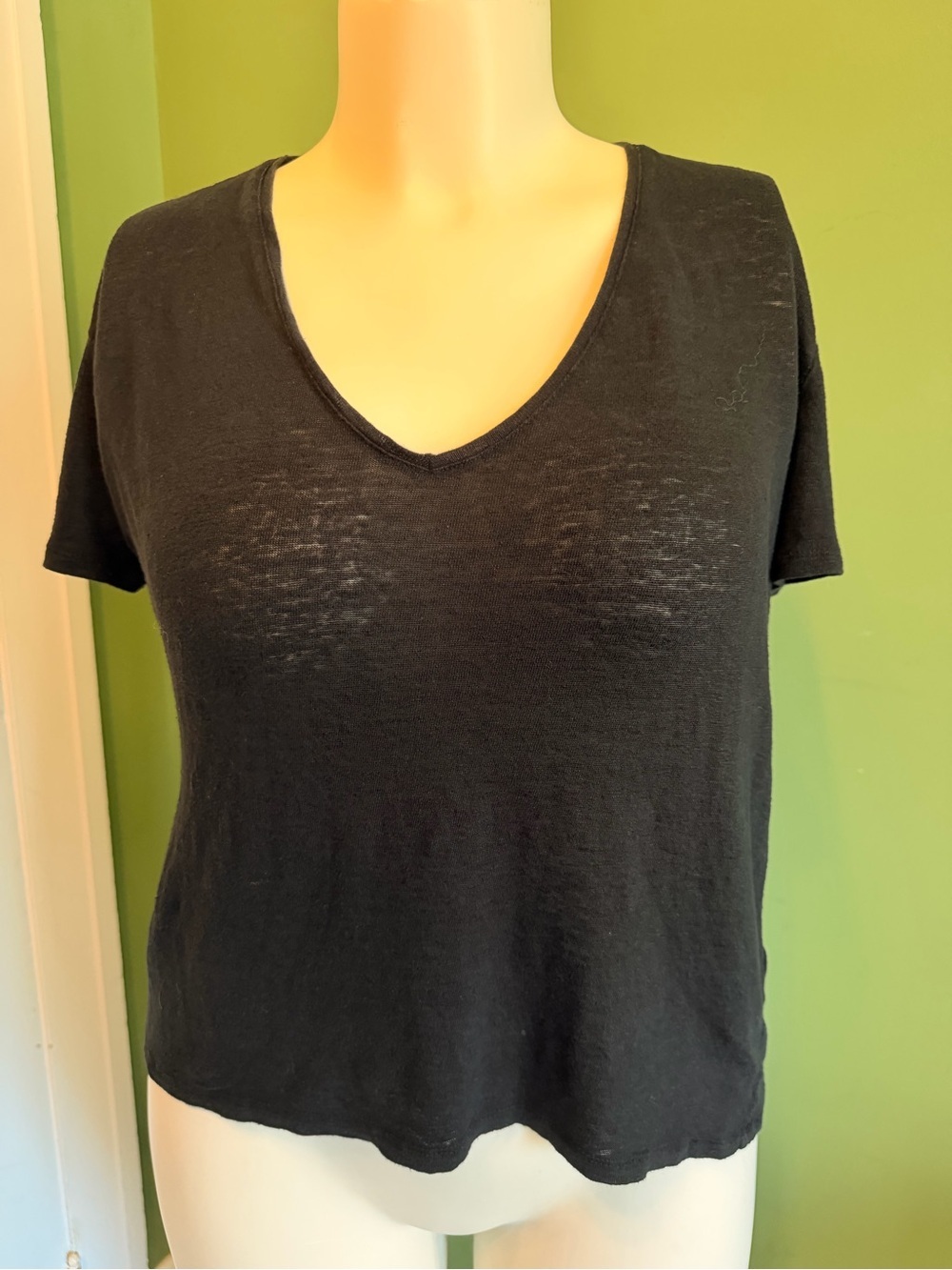 Classic Black V-Neck Women's Tee